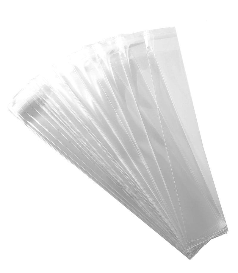 FlanicaUSA 200 قطعة أكياس بلاستيكية شفافة 3" × 4" بسماكة 2 ميل ذاتية الإغلاق OPP - Image 1